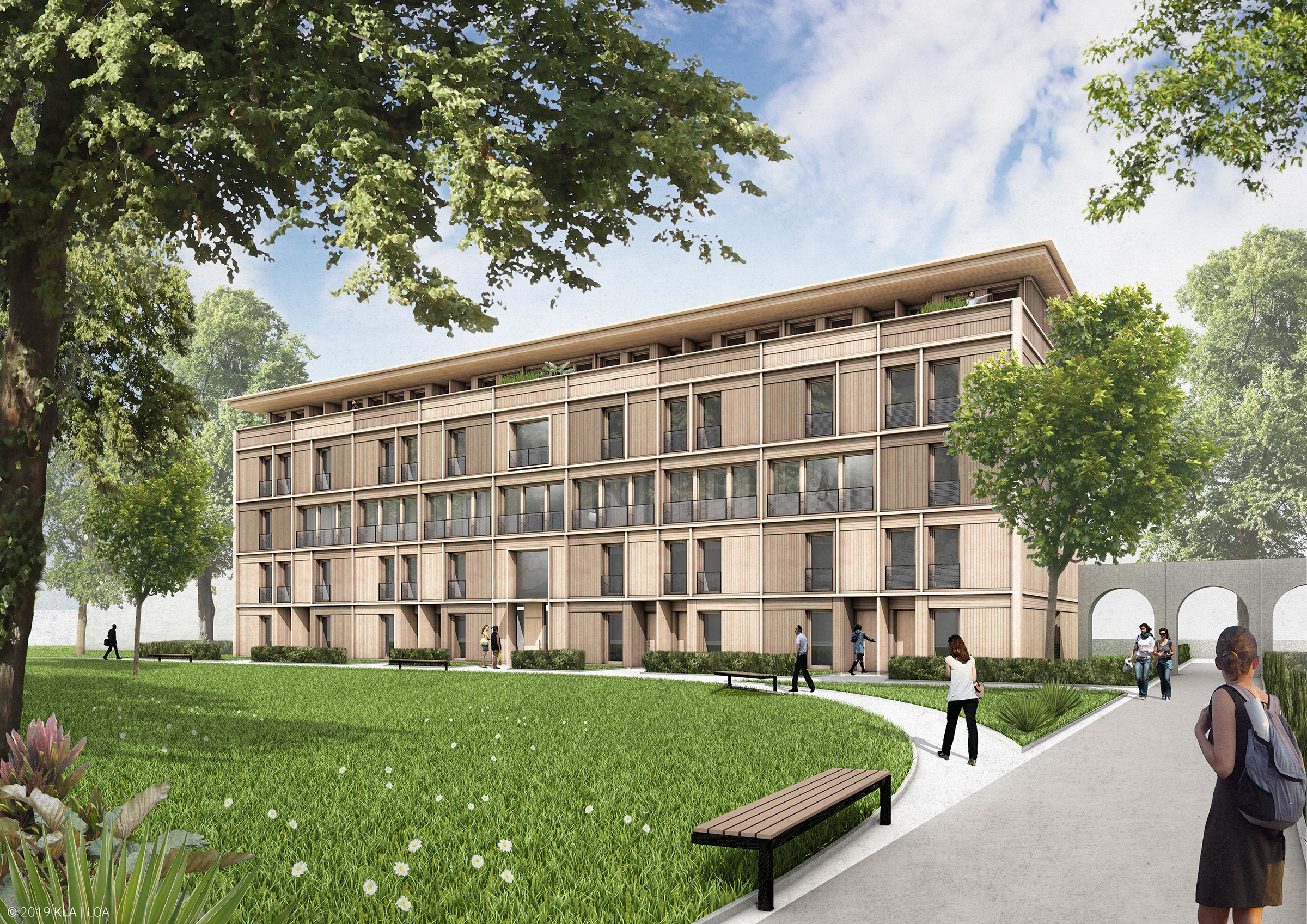 TETRIS-Wohnriegel - Kastel Housing